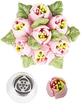 27 Pieces Small Stainless Steel Russian Flower Icing Tips Kit