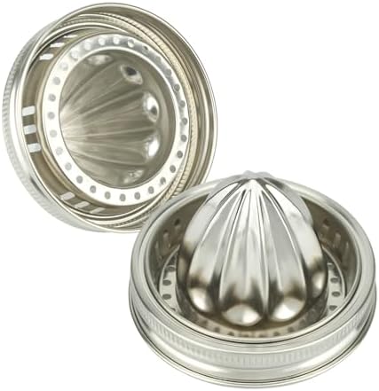 2 Pcs Mason Jar Juicer Lid, 3.38 Inch Wide Mouth