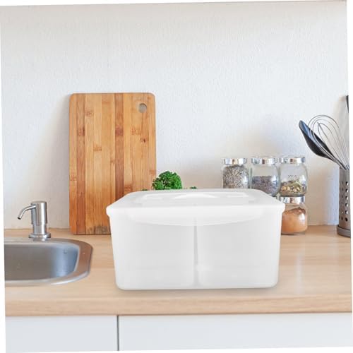 LABRIMP 8l Divided Plastic Food Storage Containers with Lid and Handle