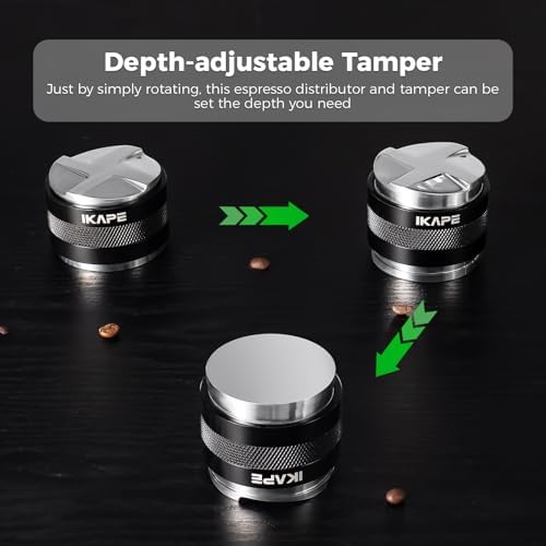 IKAPE Coffee Products, 58mm Coffee Distributor & Hand Tamper