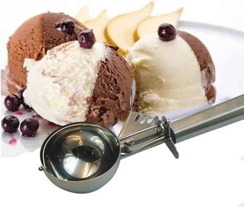 Portion Scoop with Stainless Steel Long Handle, #10 Trigger Release