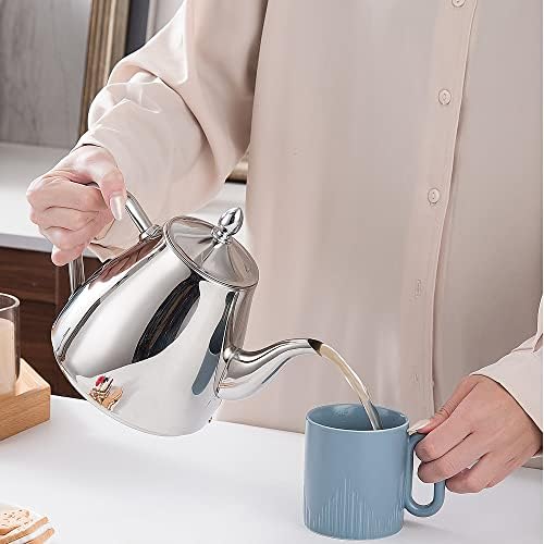 SANQIAHOME Stainless Steel Teapot with Infuser 1500ml
