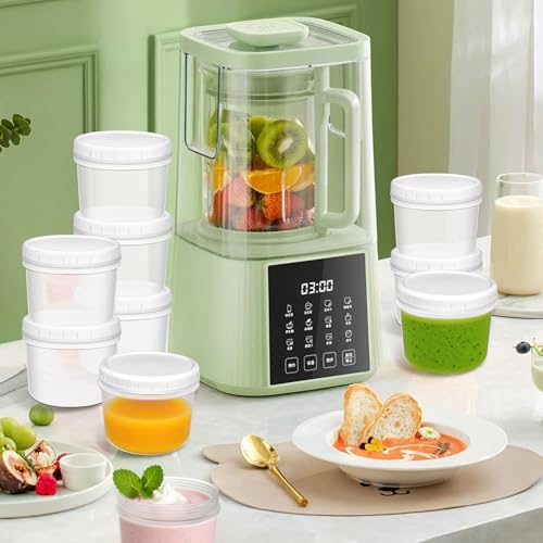 10 Pack 12oz Reusable Small Plastic Containers with Screw Lids
