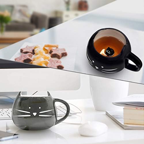 Koolkatkoo Cute Ceramic Cat Coffee Mug 12 oz Cat Lovers Kitty Tea Mugs