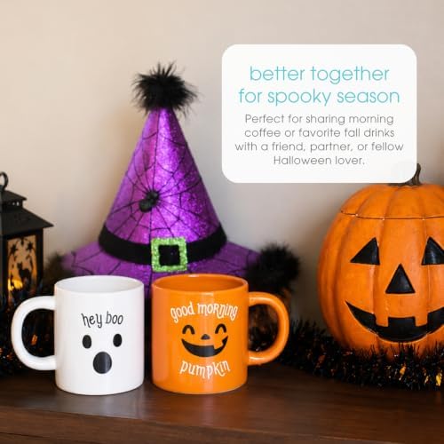 Pearhead Halloween Coffee Mug Set of 2