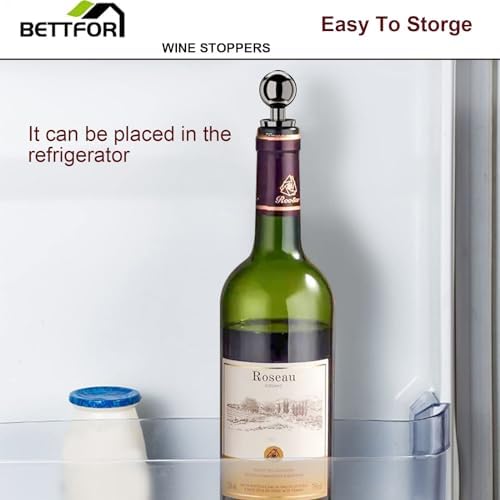 Wine Stoppers for Wine Bottles 3Pcs Vacuum Wine Bottle Stopper with