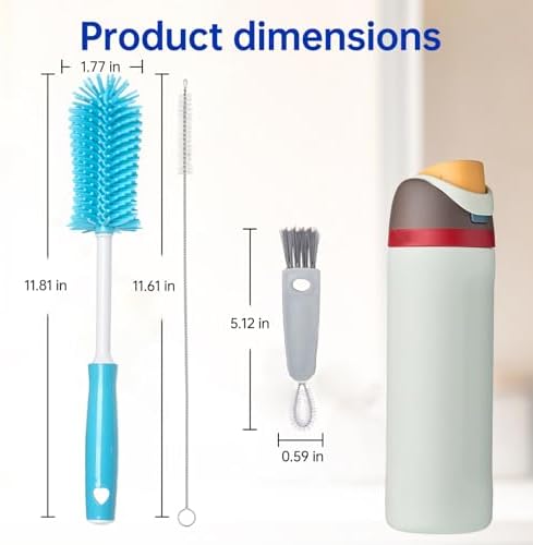 3 Pack Water Bottle Cleaner Brush Set for Owala
