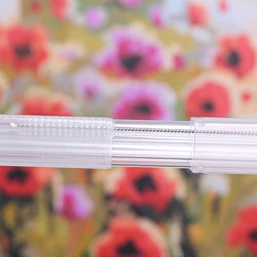 Dakoufish Plastic Straw Carrying Case,3 Packs Reusable Collapsible Box