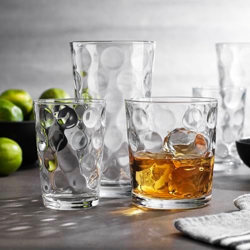 Home Essentials & Beyond Glassware Set 18 Piece Mixed Drinkware Set. 6