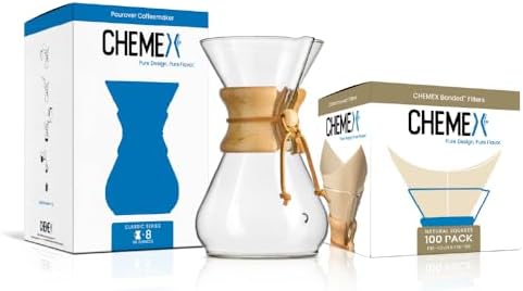 CHEMEX Bundle, 8-Cup, 100 ct Square Filters