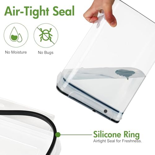 ALSO GO 2 PC Large Airtight Food Storage Containers with Lids, 9.5L