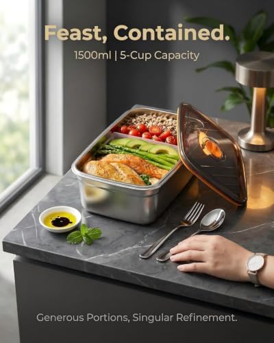 RUDAP 24000mAh Cordless Electric Lunch Box, 1.2L