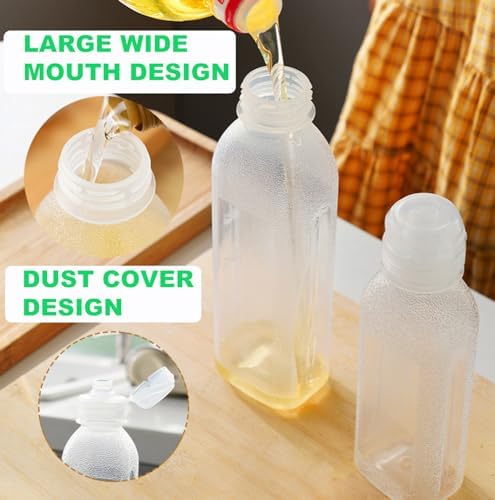 WAYDA Condiment Squeeze Bottles,6 Pack Squeeze Bottles for Sauces