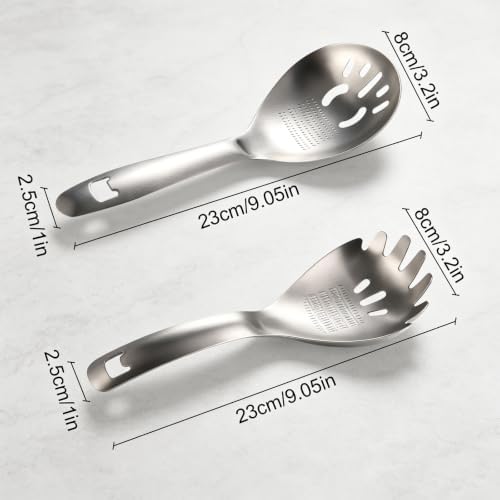 5-in-1 Stainless Steel Cooking Spoon, Multifunctional Kitchen Spoons