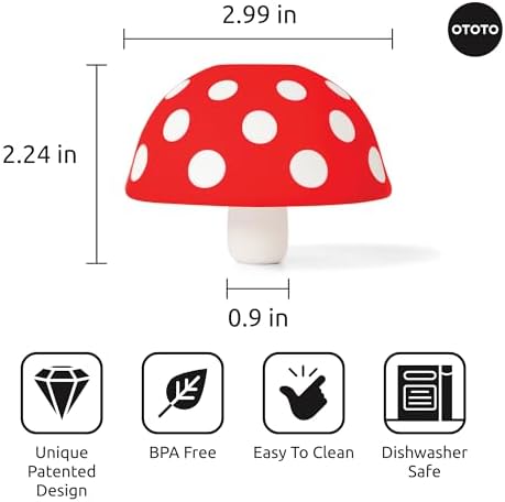 OTOTO Mushroom Foldable Kitchen Funnel, Silicone