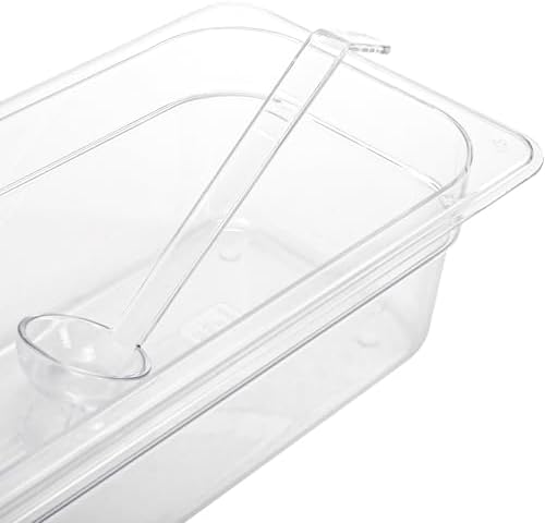 Coloch 20 Pack 1oz Plastic Small Ladle, 7 Inch Clear Mini Ladle Long