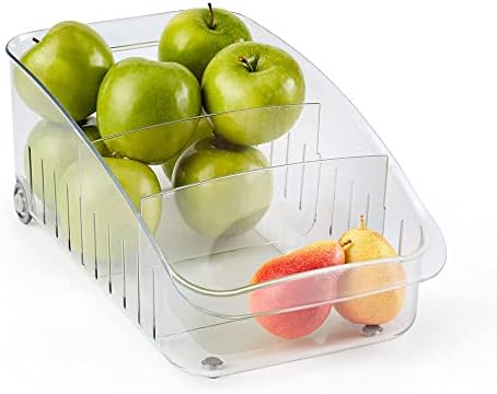 YouCopia RollOut Fridge Drawer 6", BPA-Free Clear Rolling Refrigerator