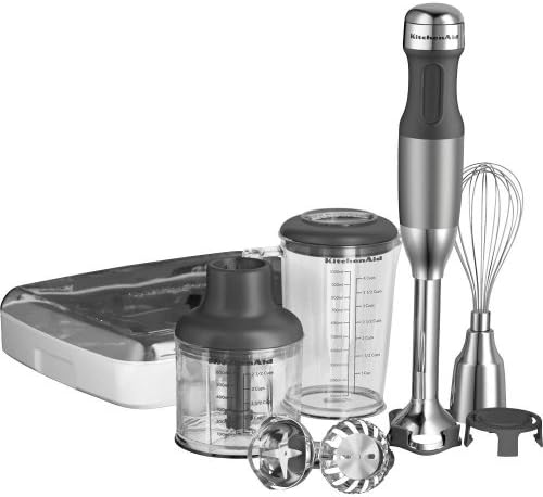 KitchenAid KHB2561CU 5-Speed Hand Blender, Contour Silver