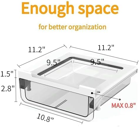 vacane Under Shelf Organizer, Under Shelf Storage Drawer Pull Out