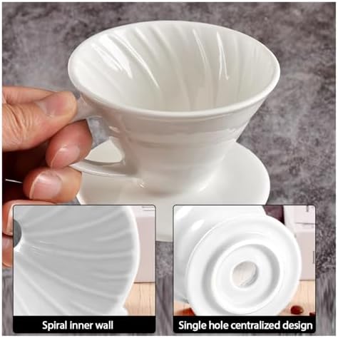 Ceramic Coffee Dripper Engine Style Drip Filter Cup Permanent Pour