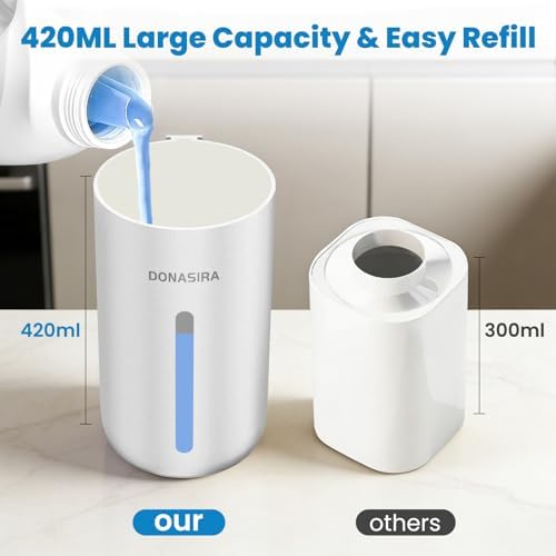 Automatic Foaming Soap Dispenser, Rechargeable, Silver