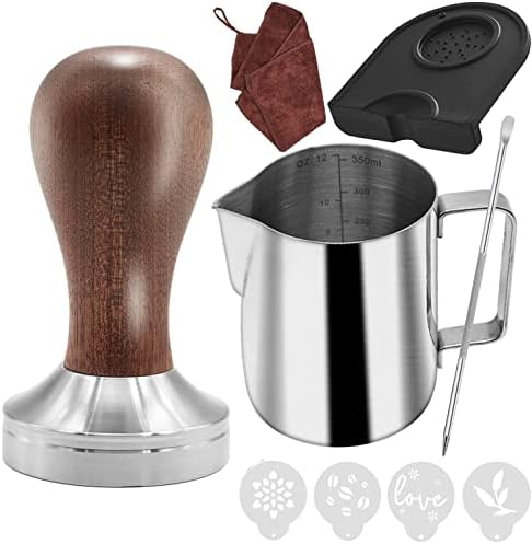 51mm Coffee Tamper Set Barista Kit for Portafilter Machine Wooden