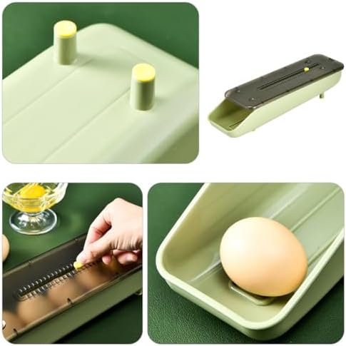 Plastic Egg Holder Drawer Organizer, Multi Layer Refrigerator Tray
