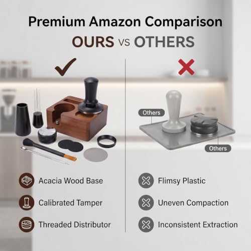 Coffee Accessories Kit 58mm Stainless Steel Coffee Tamper Set