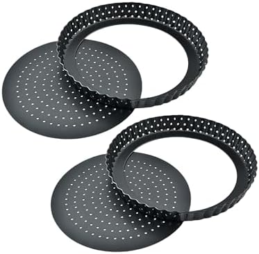 8 Inch Tart Pan:Round Pie Pans for Baking,Tart Pans with Removable