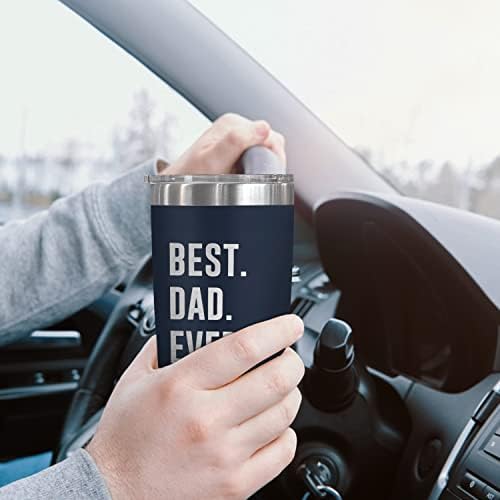 TEEZWONDER Dad Gifts from Daughter Son - 20 oz Stainless Steel Tumbler