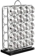 Amazon Basics 20 Jars Spice Rack Organizer, Space-Saving Kitchen