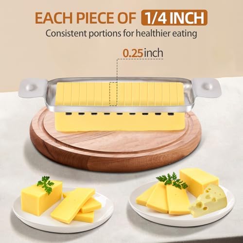 Stainless Steel Butter Slicer, 1/4-Inch Slices