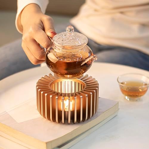 Teapot Warmer, Metal Teapot Heater - Modern Design with Tealight