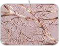 OTVEE Blush Branch Art Dish Drying Mat for Kitchen Counter Absorbent