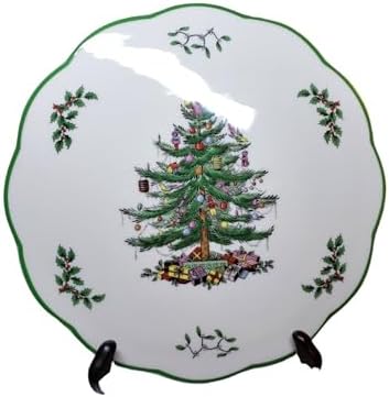 Spode Christmas Tree Round Trivet - 9" Heat Resistant Trivet for Hot