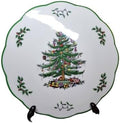Spode Christmas Tree Round Trivet - 9" Heat Resistant Trivet for Hot