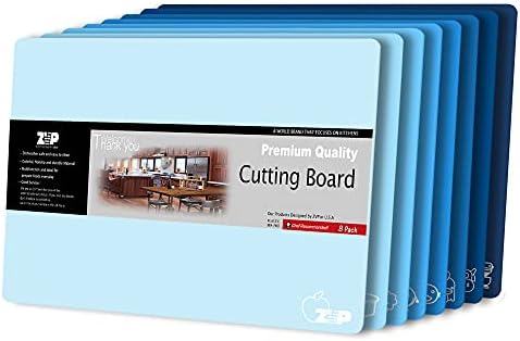ZVP Plastic Cutting Boards for Kitchen, Flexible Cutting Mats