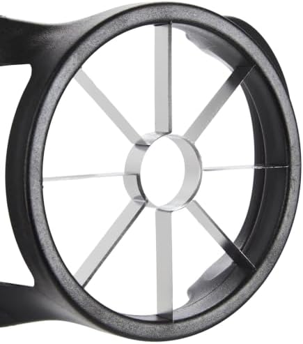 8-Wedge Stainless Steel Apple Slicer and Corer, Black
