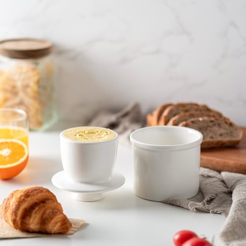 Butter Crock with Lid for Countertop, Butter Dish, Butter Keeper