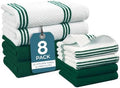 Casa Platino Kitchen Towel Set 8 Pc - 4 Dish Cloths for Washing Dishes