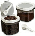 Leezmark 2 Pack Airtight Coffee Canister with Scoop, 27 Fl.Oz Coffee