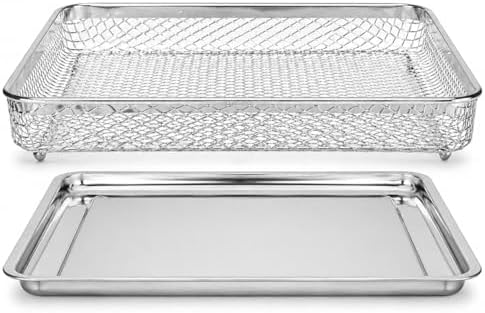 Univen Stainless Steel Upgraded Baking Tray Pan and Air Fryer Basket