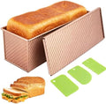 Pullman Loaf Pan with Lid, 13x4.7 Inch 2.2LB Nonstick Sandwich Bread