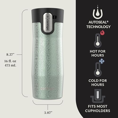 Contigo Autoseal West Loop Stainless Steel Travel Mug, Easy-Clean Lid