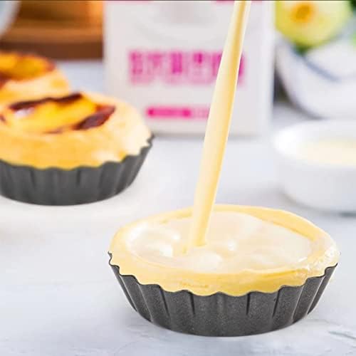 Aramox Tart Pan Set Carbon Steel Quiche Baking Dish 6 Piece 3.15 in