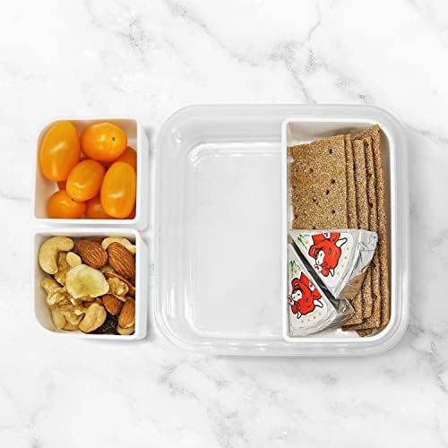 carrotez 3 Compartment Snack Container - 2.4 Cup (570ml)
