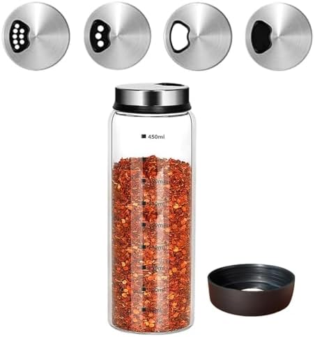 15 oz Large Salt & Pepper Shakers, with 3 Adjustable Outlet Holes