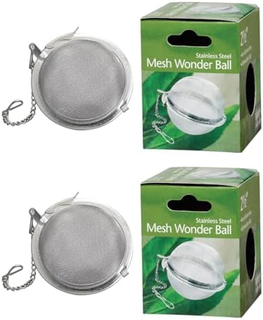 HIC Kitchen Mesh Ball Tea Infuser, 18/8 Stainless Steel Mesh, For