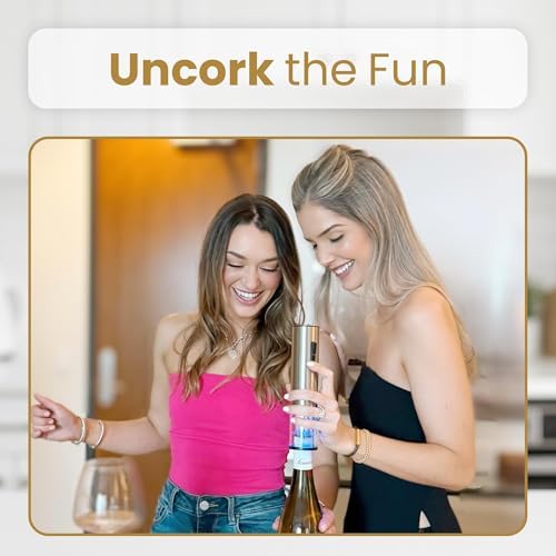 GrapeVibeEssentials 5-in-1 Electric Wine Opener Gift Set– Rechargeable