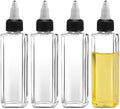 Sliverdew 4 Pcs Oil Squeeze Bottles 3.4 OZ Empty Bottles with Twist